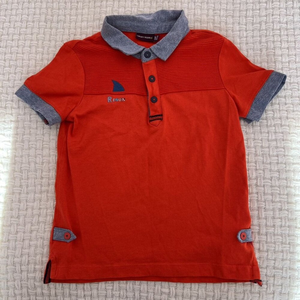 Sergent Major Red Embroidered Fish Tee